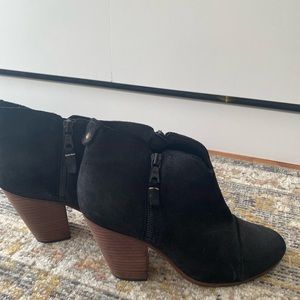 Rag & Bone Black Suede Booties